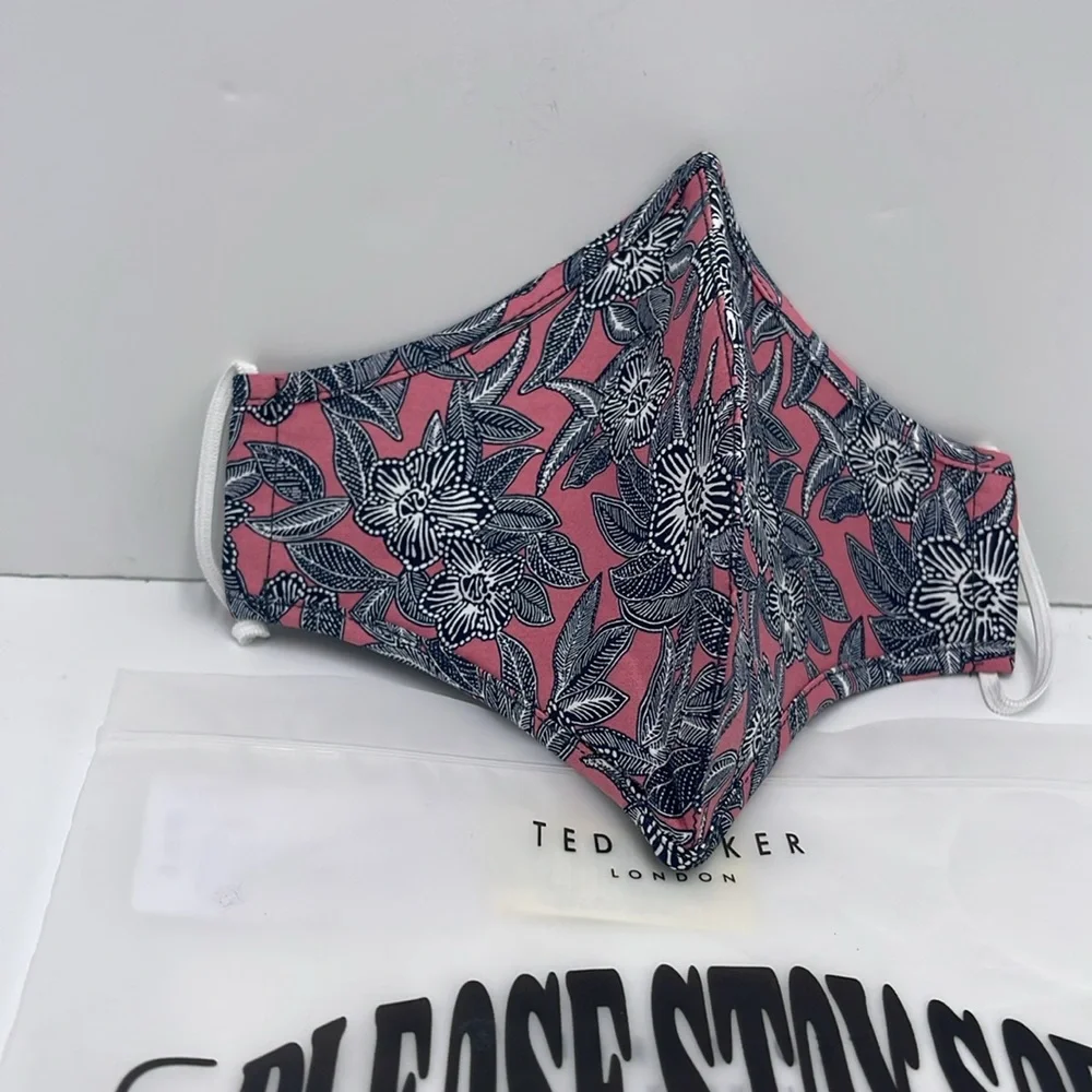 TED BAKER LONDON Reversible Reusable FACE MASK NWT OS